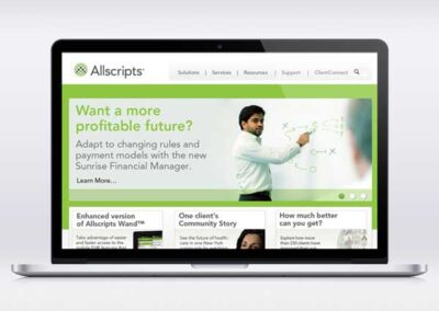 Allscripts Website UI Design